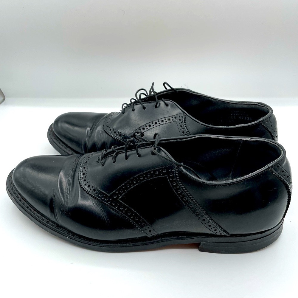 Vintage LEATHER Black Biltrite 11 EEE Imperial International Shoe Co Dress Shoes